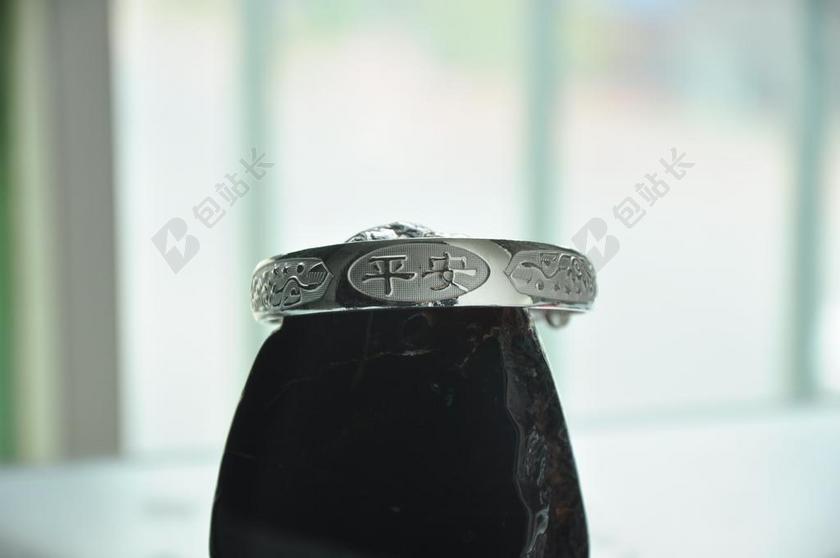 平安 手镯 银饰 时尚 宝宝 女生