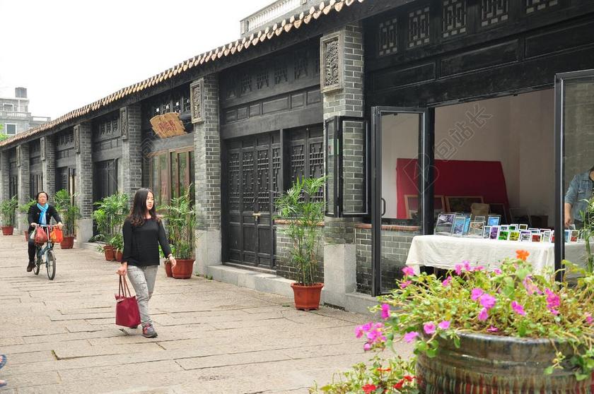 广州 黄埔古港 艺术街景