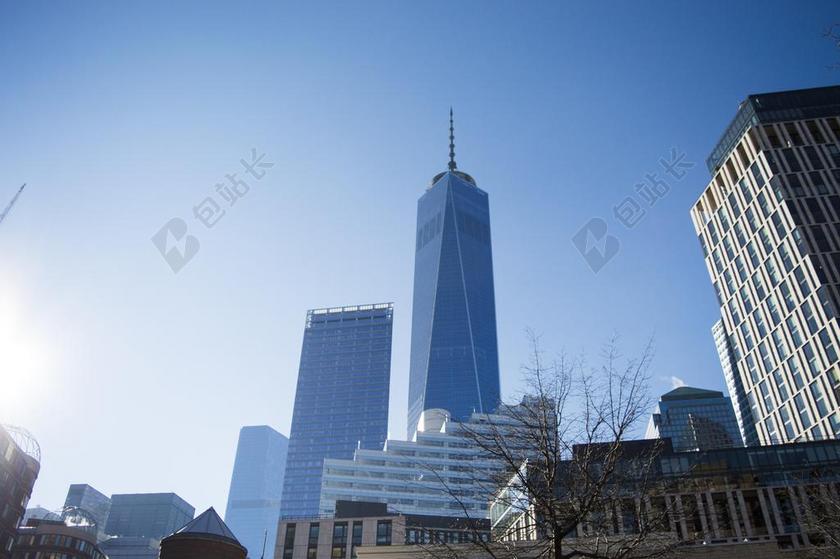 建筑时尚世界贸易中心背景图片
