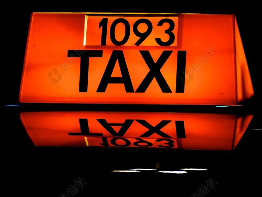 出租车 夜间服务 运输 搭车 车辆 灯