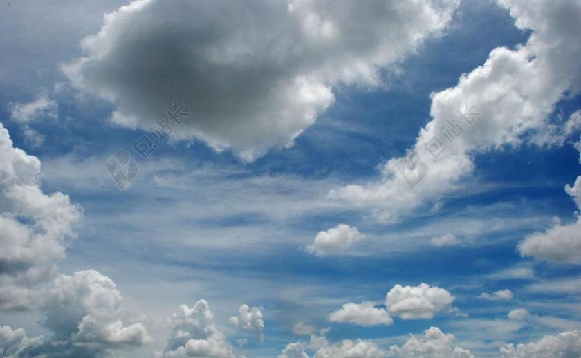 天空 背景 蓝色的天空的云彩 天空云 云 天气 环境 自然