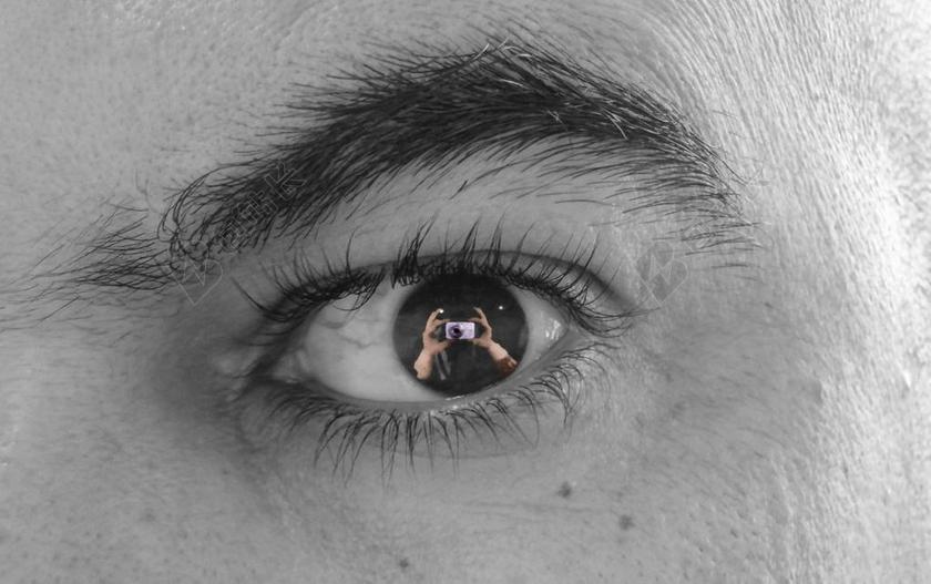 看看 射击 虹膜 颜色 黑色白色 眼 视觉 图片 摄影