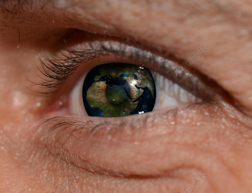 摄影清新男子的瞳孔背景图片