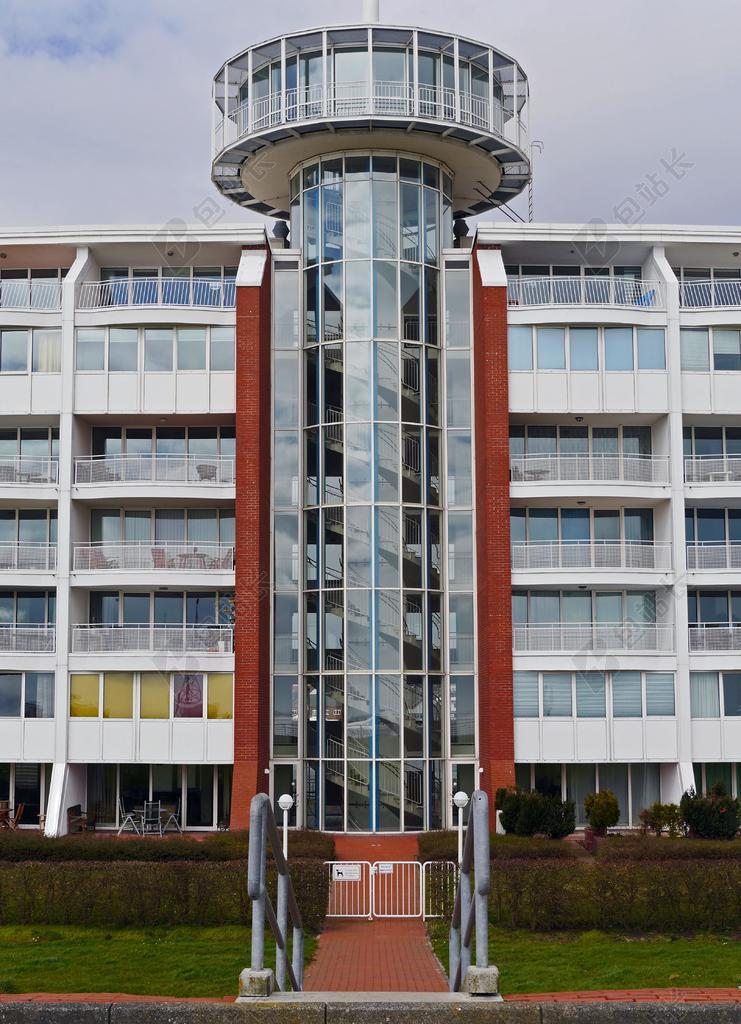 公寓楼 楼梯 螺旋楼梯 电梯 观景台 北海海岸 威廉港 架构