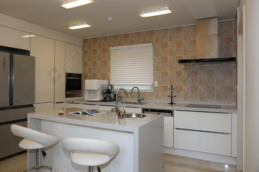 广告简约厨房室内装饰背景图片