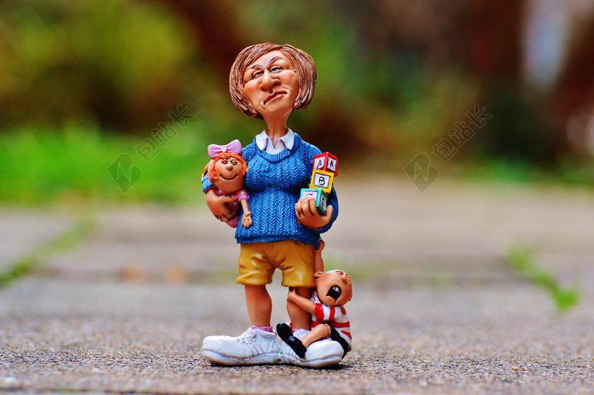 保姆 儿童教育 幼儿园教师 构建基块 播放 孩子 儿童 幼儿园