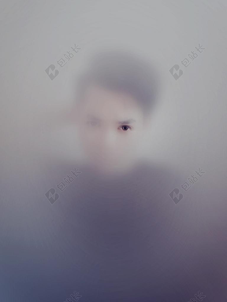 创意艺术男子照片背景图片