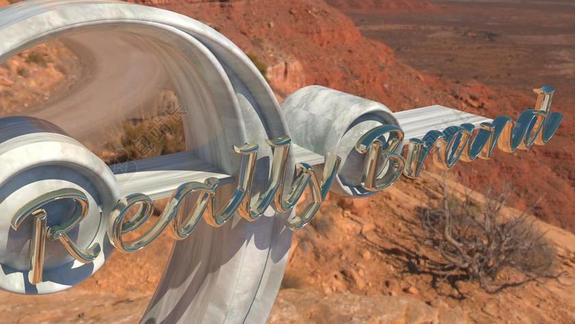 市场营销 品牌 徽标 3D 沙漠