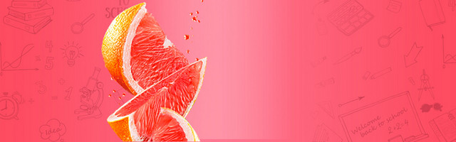 暑假简约红色夏天促销淘宝天猫BANNER背景图
