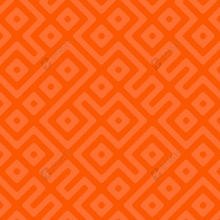 无缝 模式 设计 拼贴 重复 形状 抽象 背景 橙色 几何