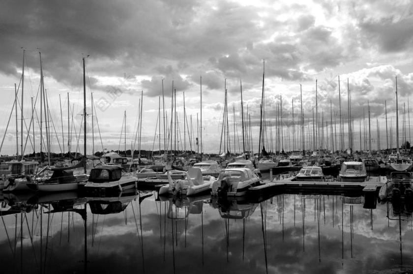 摄影复古赫尔辛基游艇俱乐部背景图片