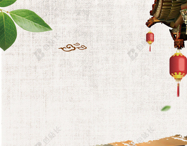 中国风纹理餐饮美食饺子海报背景