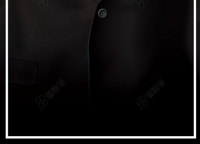 时尚简约黑色西服服装服饰时尚男装衣服服装店海报背景