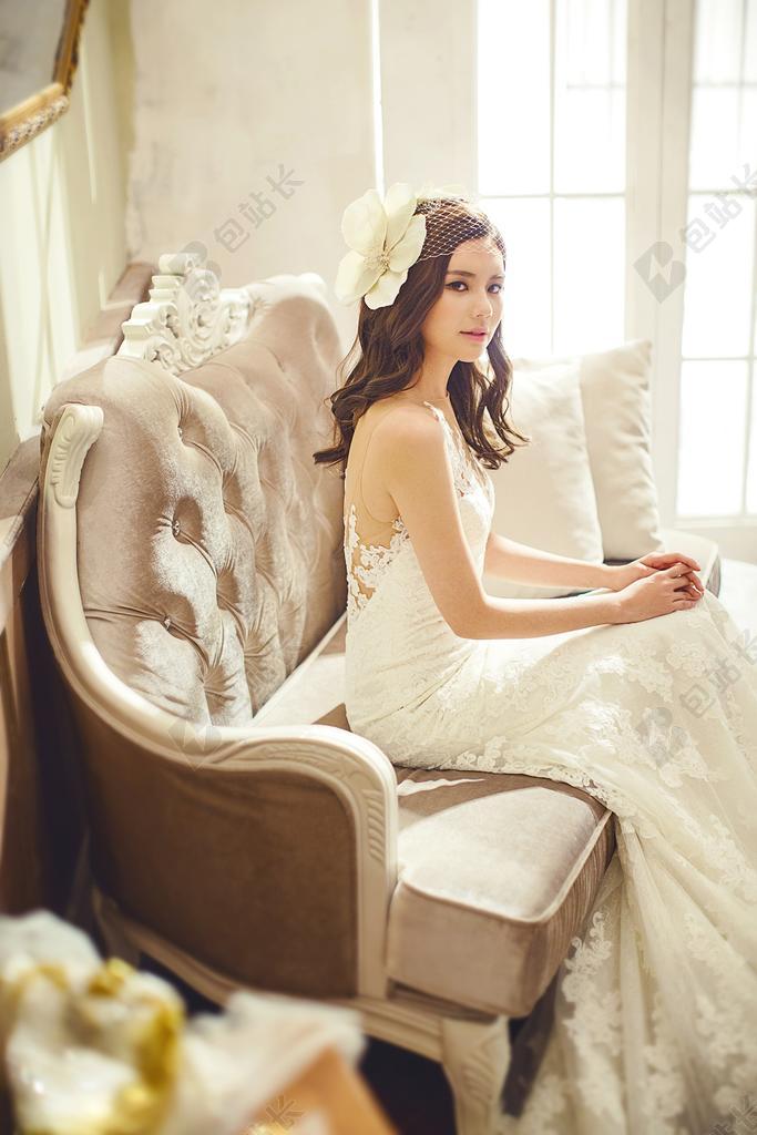 浪漫婚礼婚纱背景图片