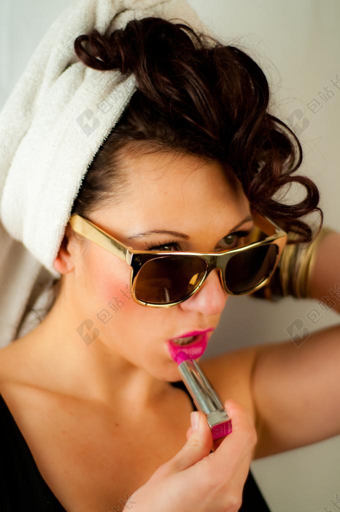 广告时尚女子肖像背景图片