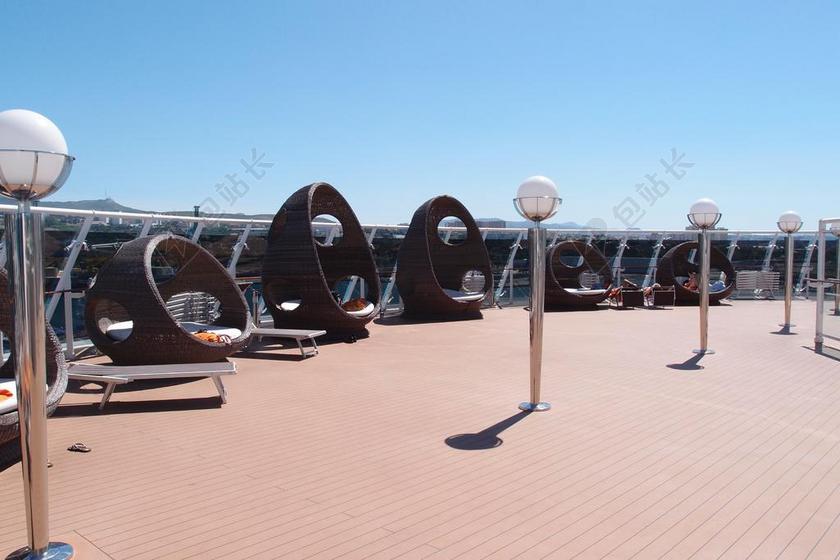 豪华 邮轮 幻想曲 船舶 巡航船 甲板 奢华生活