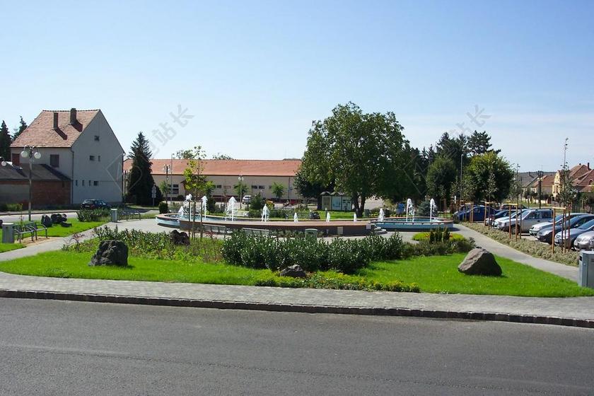 北区 主要市场广场 喷泉 公园 广场 城市 市中心 铁县