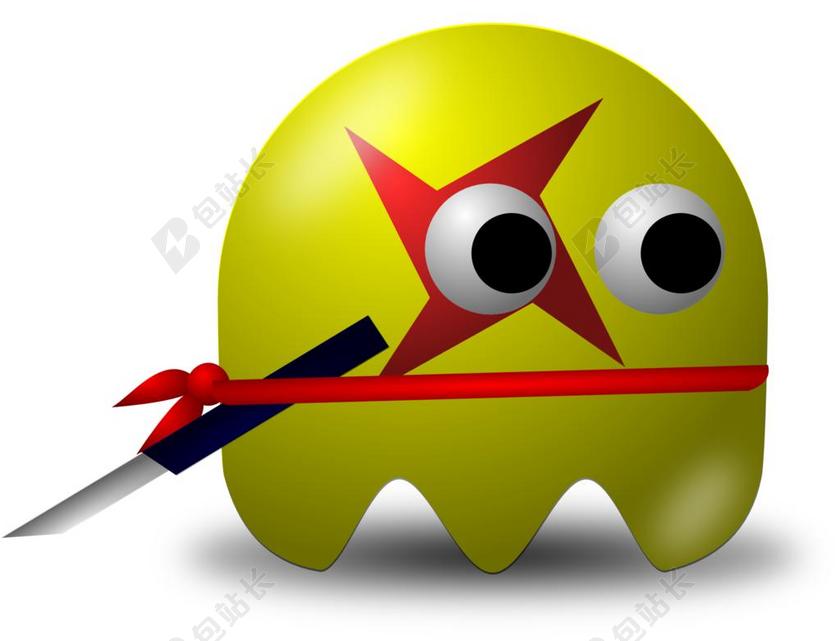 战士 战斗机 忍者 恶人 日本 吃豆子 吃豆人 卡通