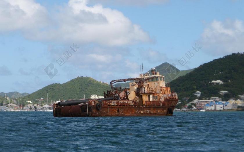 地中海 老船 生疏 船舶 船 渔船