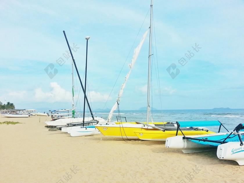 旅游自然三亚海滩背景图片