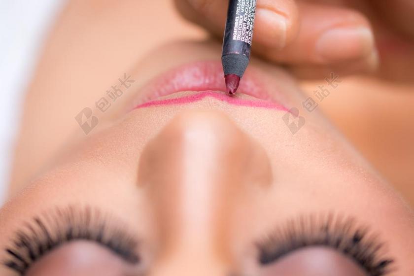 广告时尚化妆师化妆美容背景图片