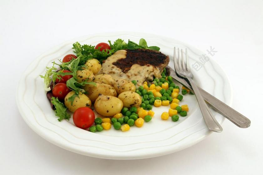 餐饮唯美烤牛肉背景图片