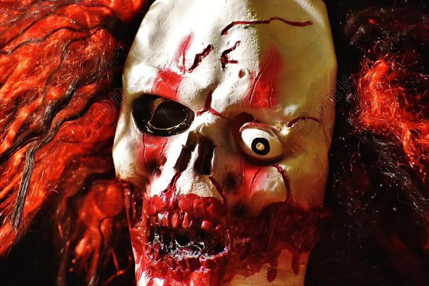 血腥的 令人毛骨悚然 黑暗 恐怖的小丑 掩码