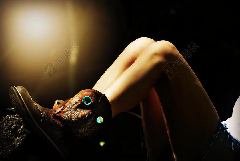 靴子 皮革 腿 女性 时尚 鞋类 户外 美 性感 构成