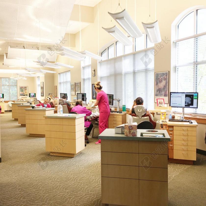 牙科牙医办公室工作区工作台背景图片