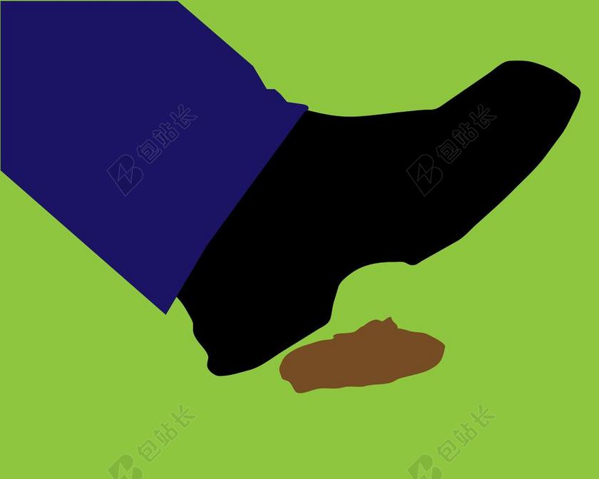 一步 踏面 大便 狗屎 狗乱 鞋 脚 人类 人 踩