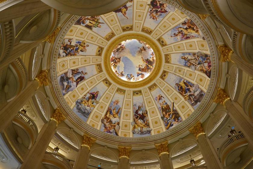 澳门 中国 亚洲 名胜古迹 赌场 酒店 勾魂 巴黎 圆顶