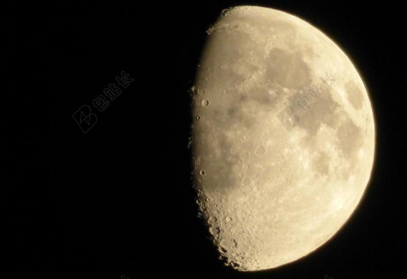 黑白宇宙经典一半被遮住的星体星体太空科研背景图片