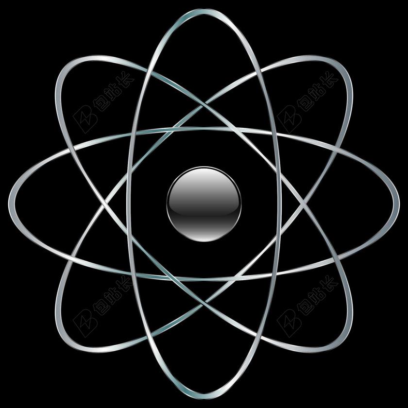 银色的原子图案背景图片