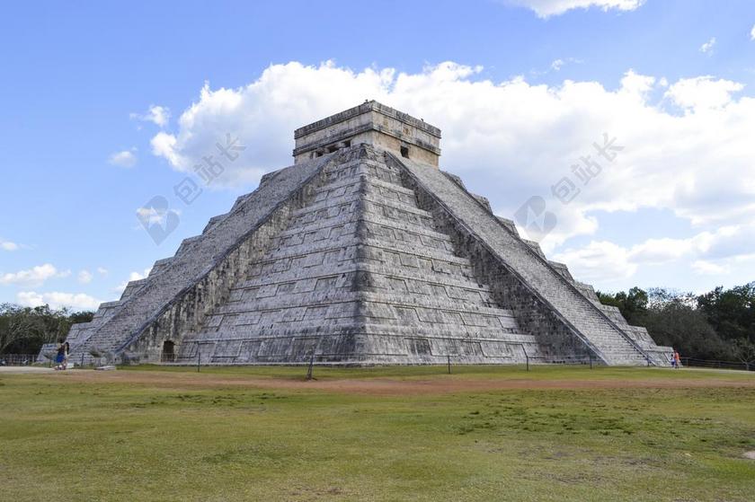 奇琴伊察 尤卡坦半岛 玛雅人 墨西哥 周末 太阳 蓝色 文化
