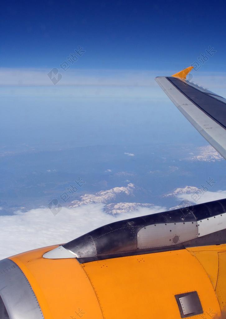 飞机 翼 涡轮 飞 天空 云 蓝色 回程航班 首页 传单