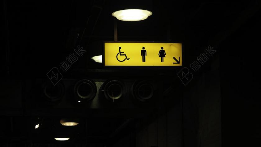 黑暗 指路标志 指南 照明 插图 在室内 光 点亮 招牌