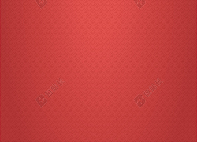 红色鱼鳞纹2020新年鼠年元旦节日海报背景