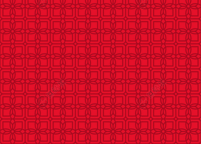 红色鼠年新年中式古典花纹底纹背景