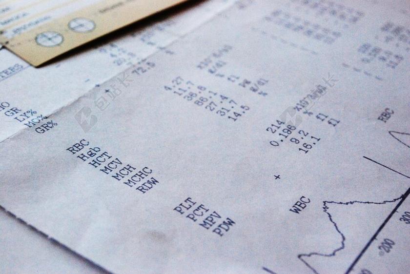 黑白印刷清晰纸上的数据和图表统计总结报表印刷背景图片