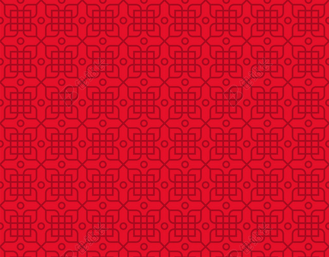 红色鼠年新年中式创意花纹底纹背景