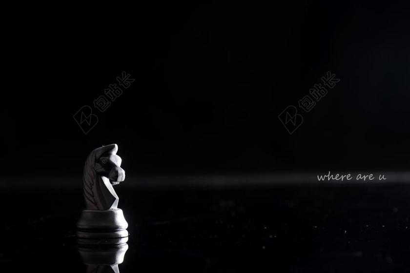 黑色石器围棋象棋创意背景图片