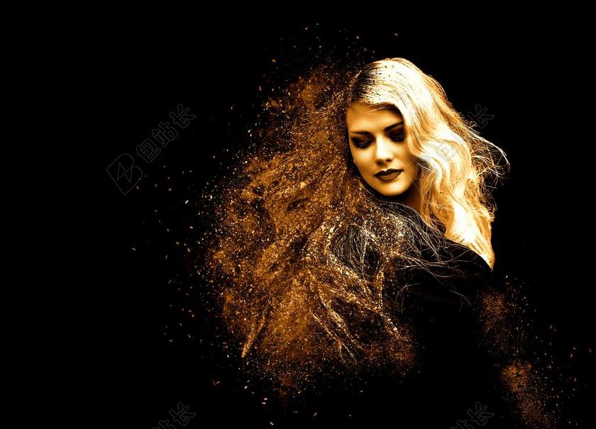 广告时尚女子肖像背景图片