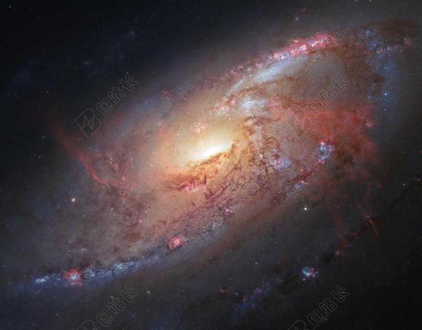 螺旋星系 M106 星星 宇宙 空间 NGC 4258