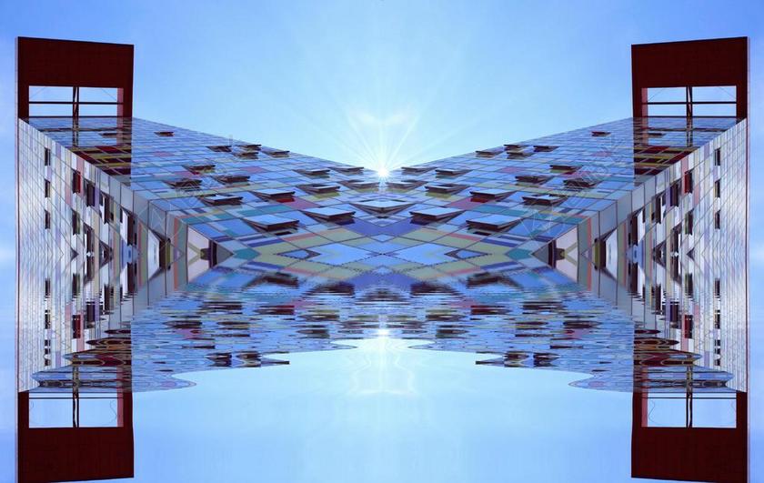 架构 德国 建设 首页 正面 摩天楼 现代 窗口 模式