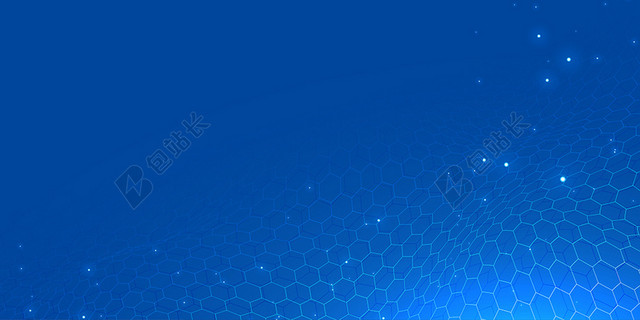 生物医疗科技背景画册封面背景蓝色简约几何时尚炫酷光效生物医疗科技背景