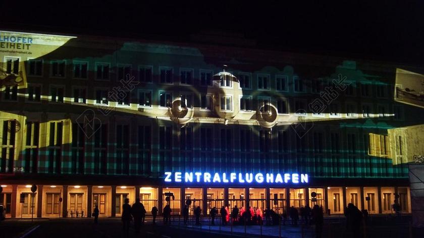 柏林 滕珀尔霍夫 飞机 传单 中部机场 照明
