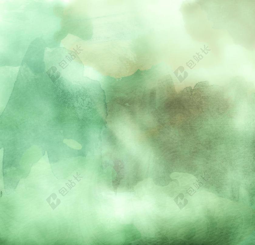 艺术绿色水彩墨水壁纸背景图片