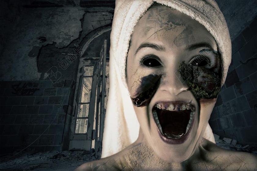 PHOTOSHOP 操作 数字艺术 夜 黑暗 恐怖 恐惧 疯了