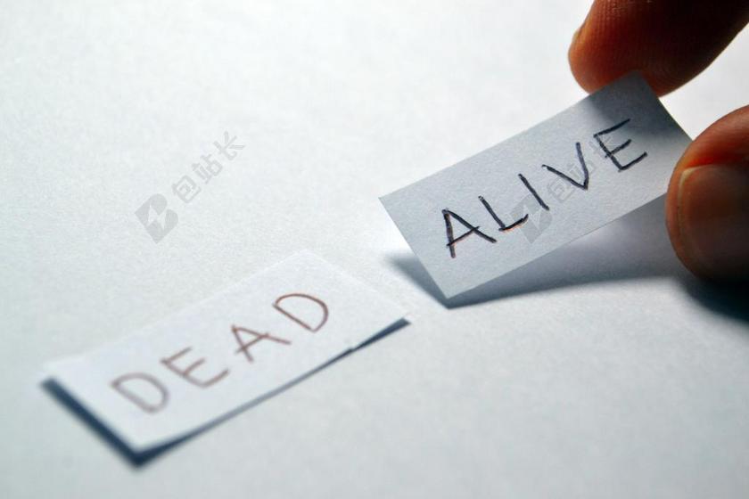 活着 死亡 相反 选择 决定 积极 字 迹象 希望