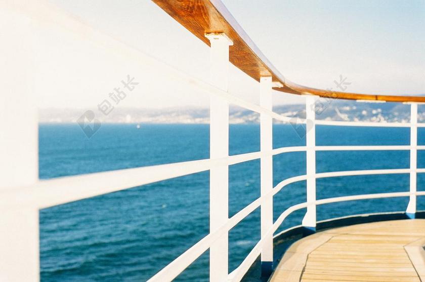 栏杆 护栏 船舶 邮轮 海洋 海 旅程 那些 木材 船